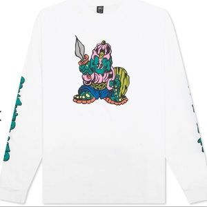 Brain Dead Little Barbarian white long sleeve T-shirt